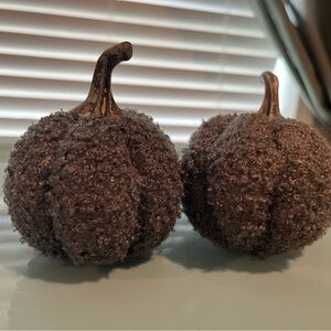 Hobby Lobby Charcoal Textured Pumpkin Decor